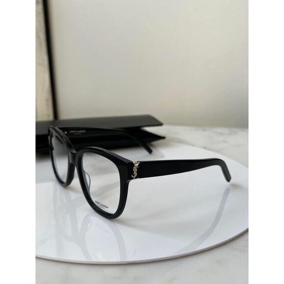 NEW Saint Laurent SLM97 001 Black Oversized Eyeglasses Frames - Picture 5 of 7